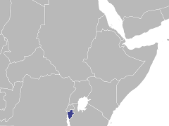 Carte de la région : Burundi