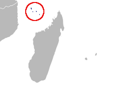 Carte de la région : Comores