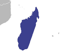 Carte de la région : Madagascar